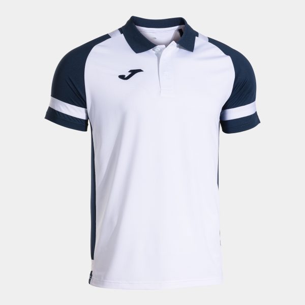 Lider polo polyester bijelo tamnoplava