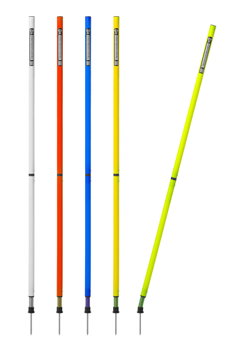 4381 Slalomstange FLEX 160 cm 32 mm 5 Farben 2 teilig einzeln alleFarben 001 neu