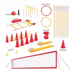 Trening set Starter prepone, štapovi, čunjevi, koluti, ljestve, markirne kapice, mreža