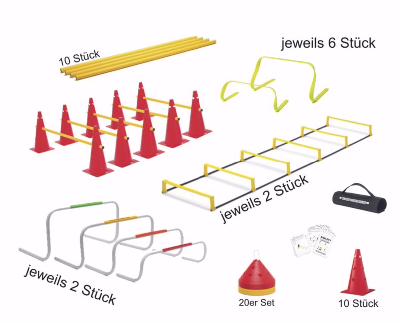 Trening set prepone, ljestve, štapovi, čunjevi, markirne oznake