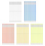 set 10 štapova 160 cm