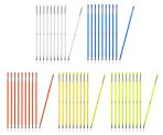 set 10 štapova 160 cm fleksi