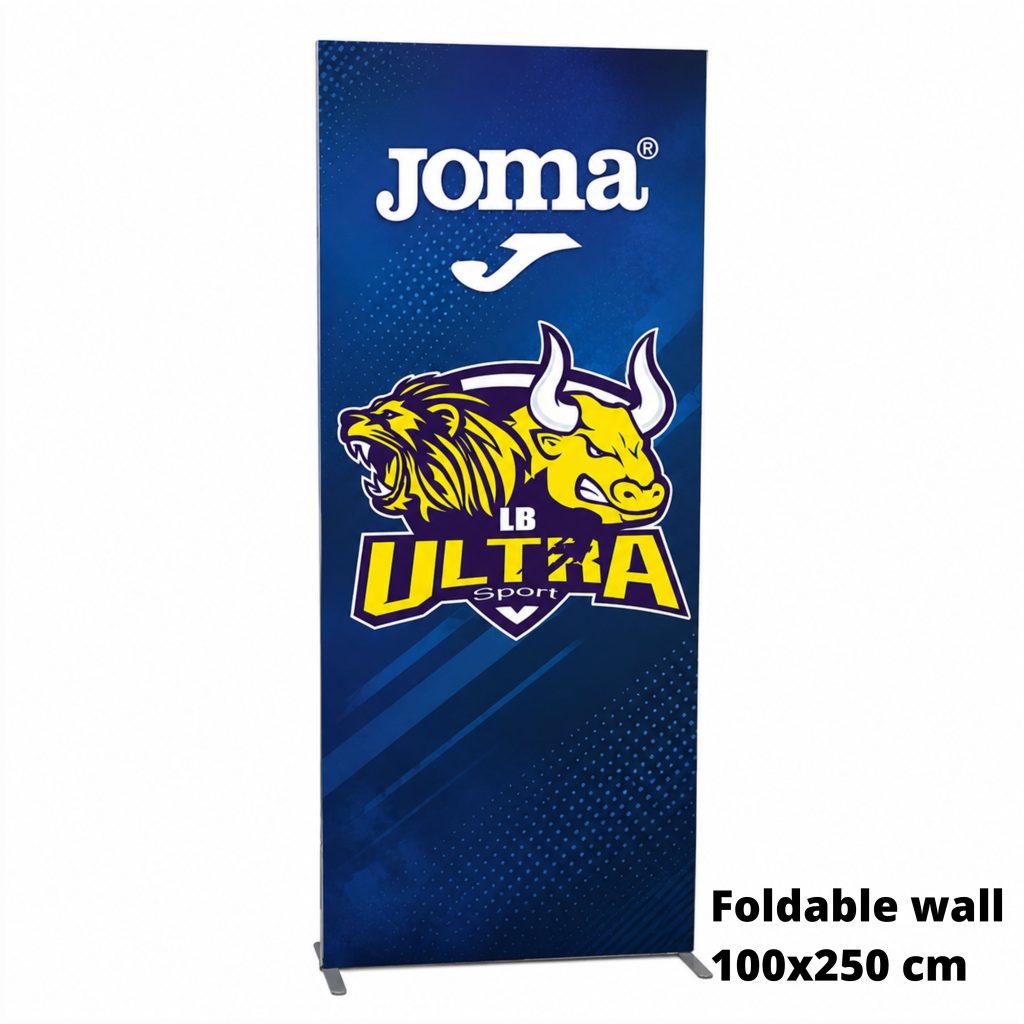Foldable wall 100x250 cm