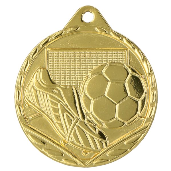 Medalja 32 mm - nogomet - zlatna