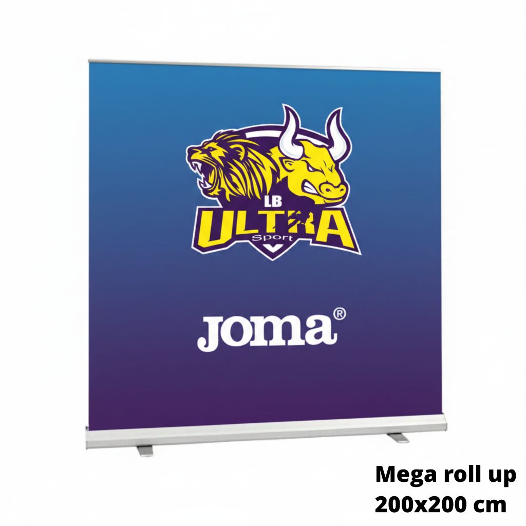 Mega roll up 200x200 cm