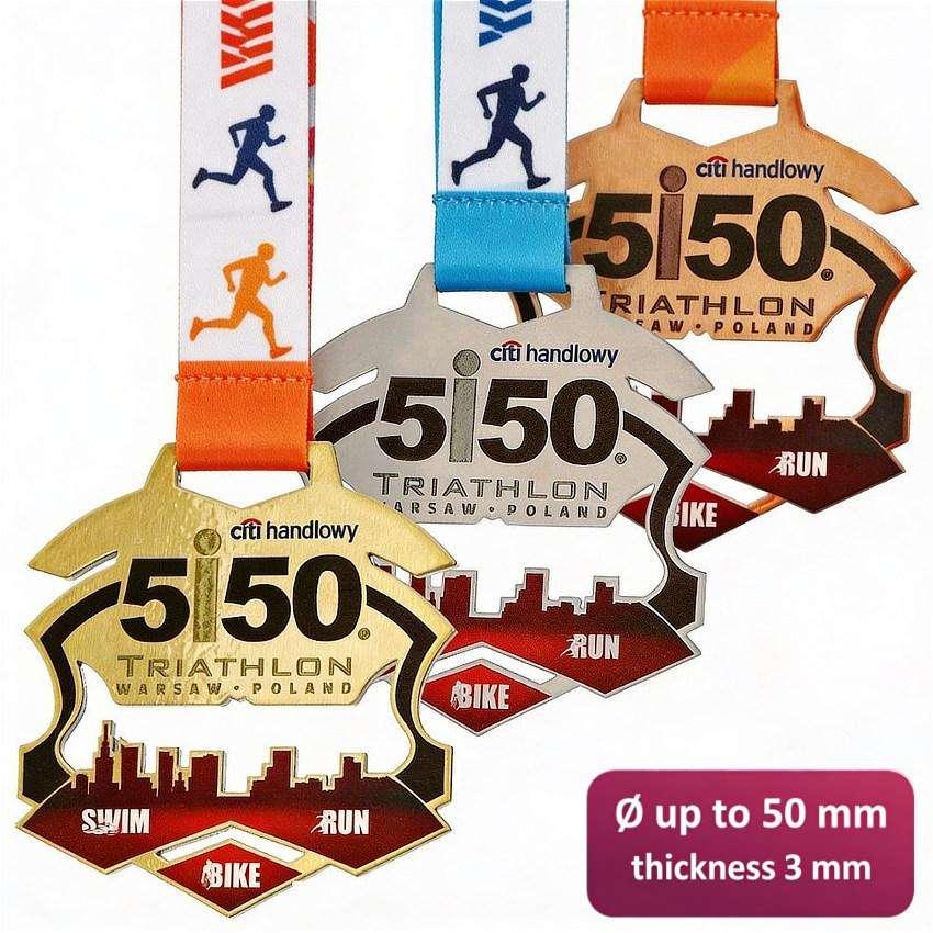Personalzirane metalne medalje 50mm