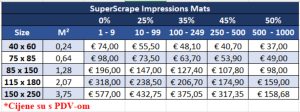 SuperScrape tepih s logom firme cijene